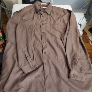 John W. Nordstrom 2XL Men's Button Up Dress Shirt Vintage Long Sleeve